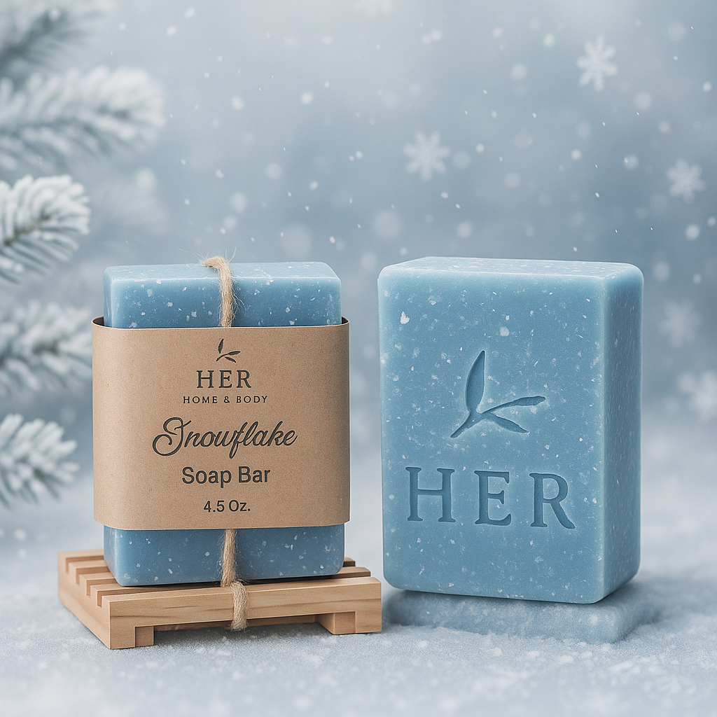 Snowflake Soap Bar