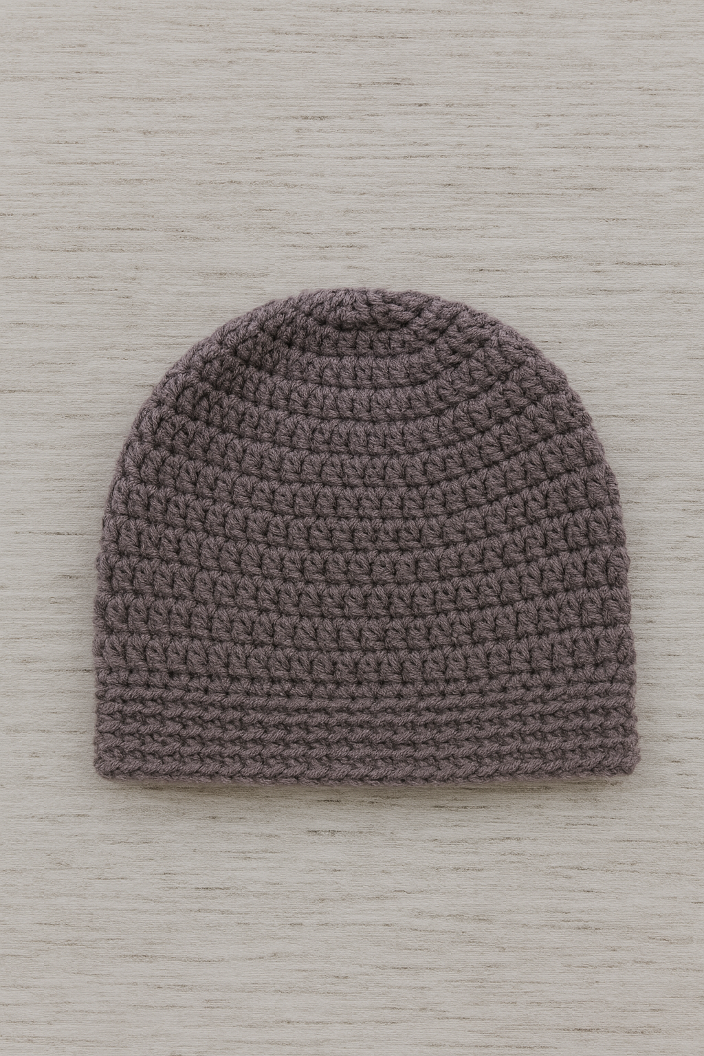 Handmade Crochet Beanie – Purple