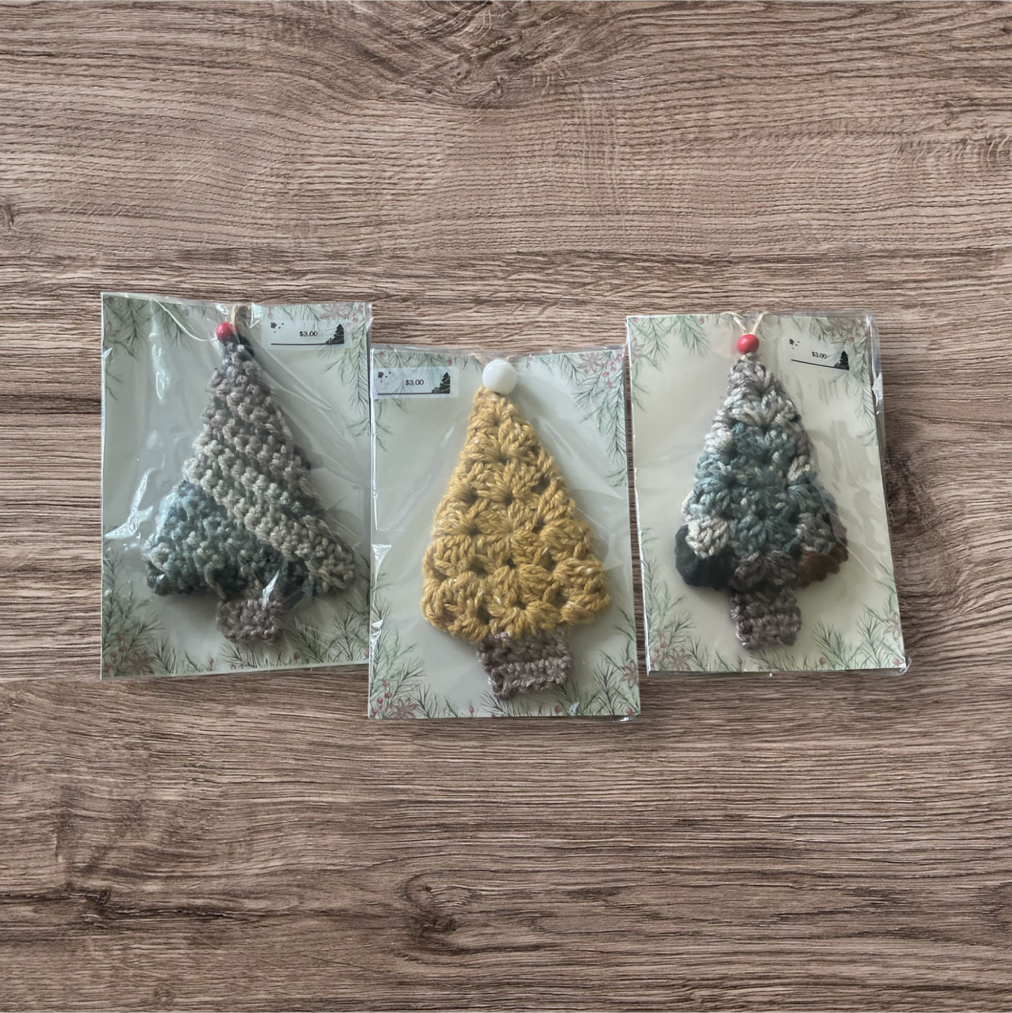 Crocheted Christmas Tree Ornaments