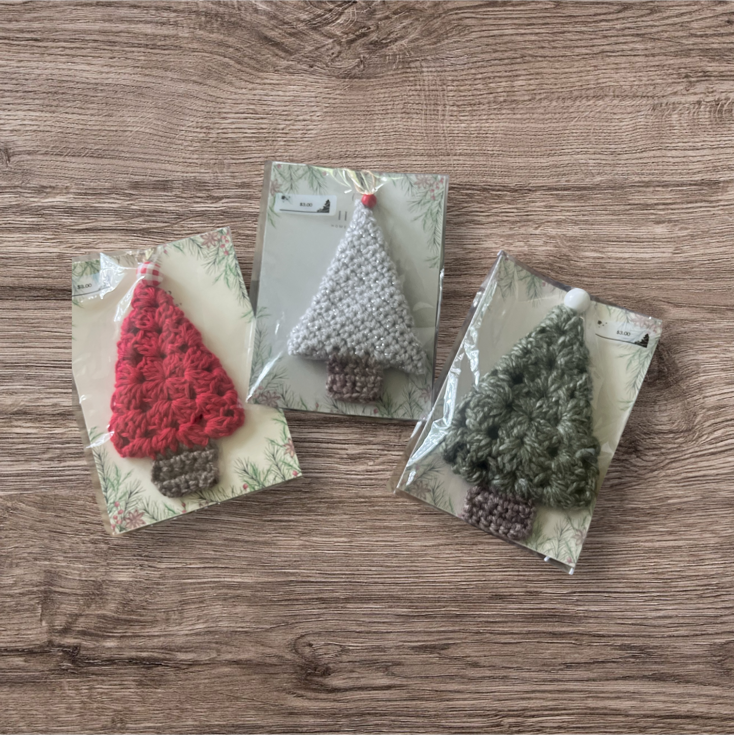 Crocheted Christmas Tree Ornaments