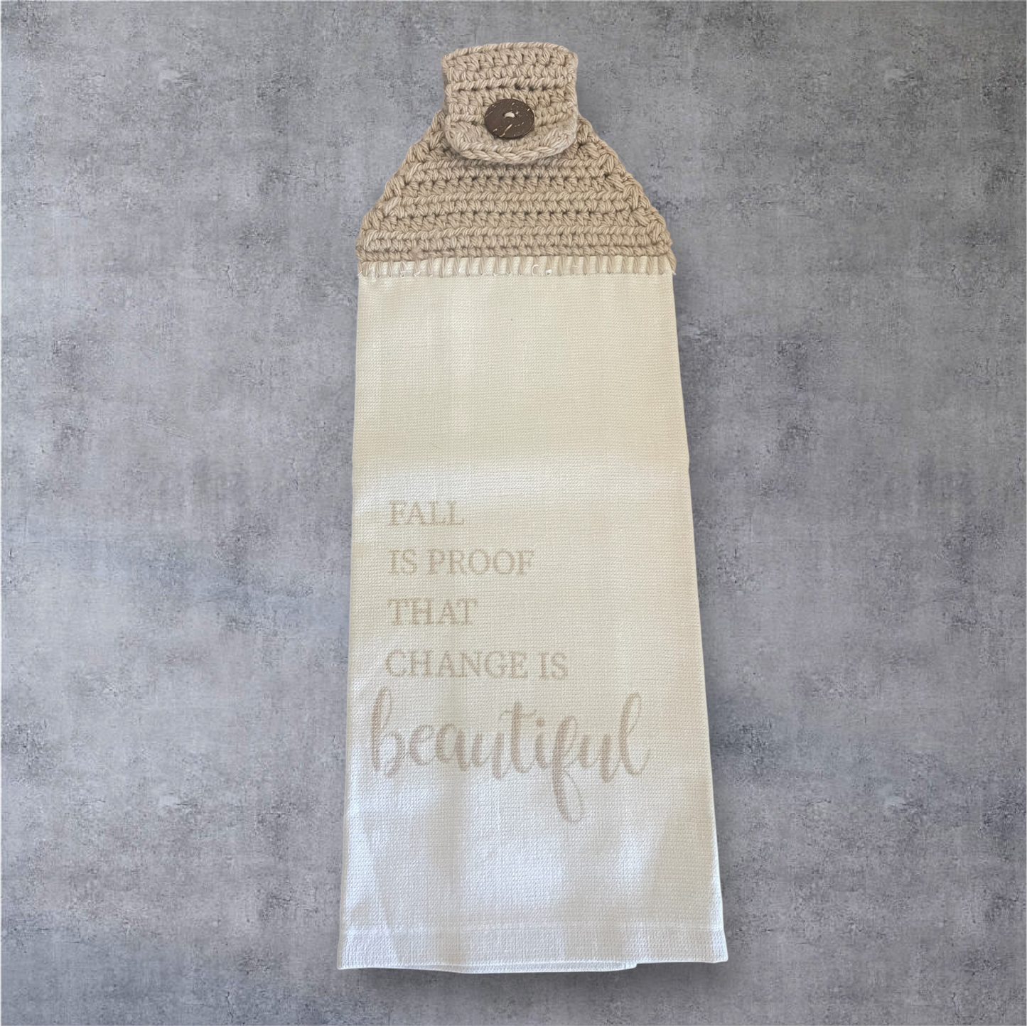 Fall Is Proof Hanging Towel