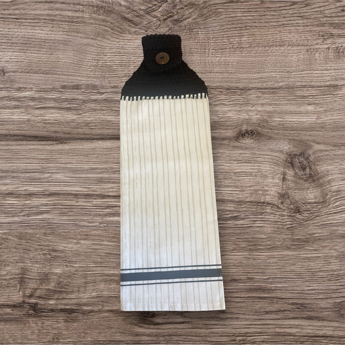 Farmhouse Stripe Hanging Towel