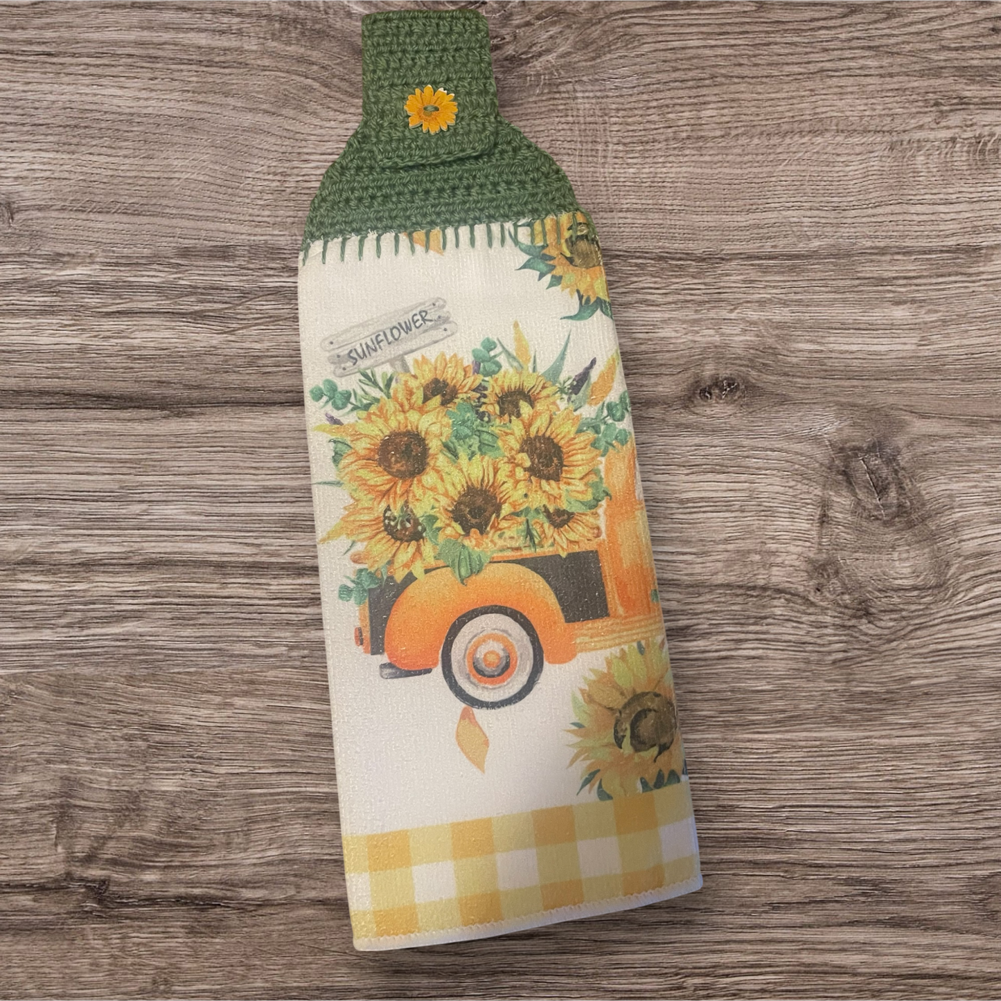 Sunflower Truck Hanging Towel