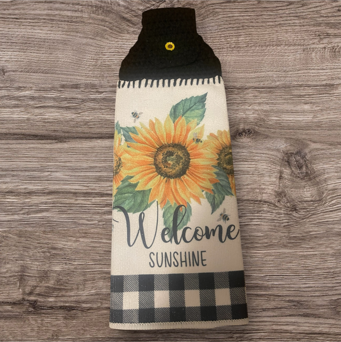 Welcome Sunshine Hanging Towel