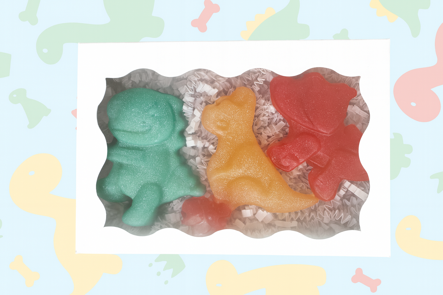 3 Piece Dinosaur Soap Gift Set – Otto Honey Collection 🦕✨