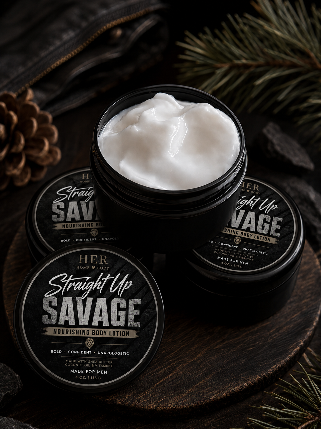 Straight Up Savage Lotion for Men