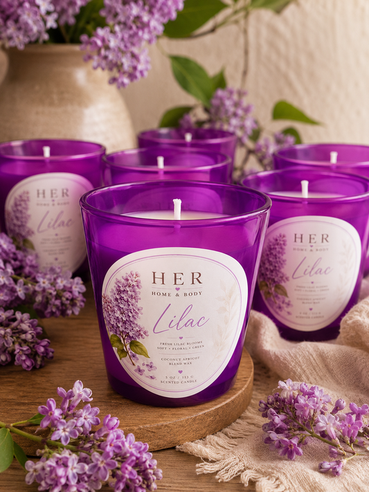 Lilac Candle