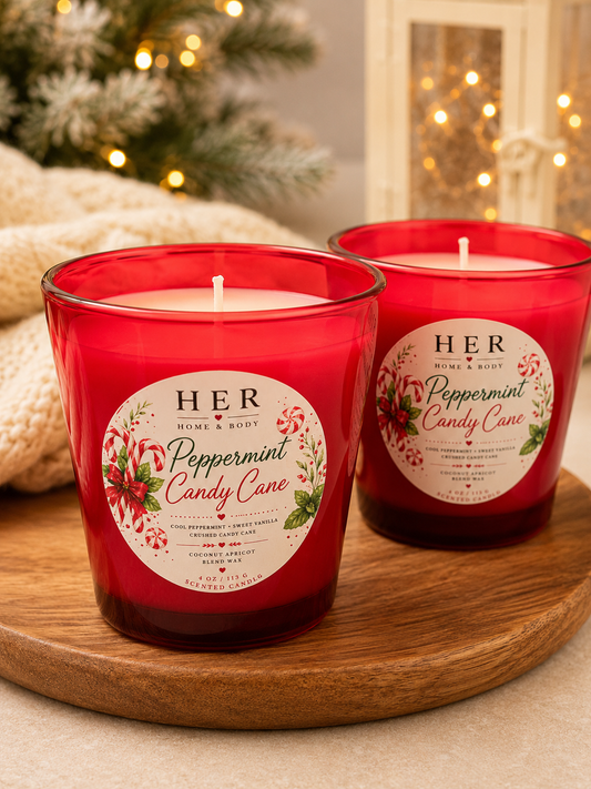 Peppermint Candy Cane Candle
