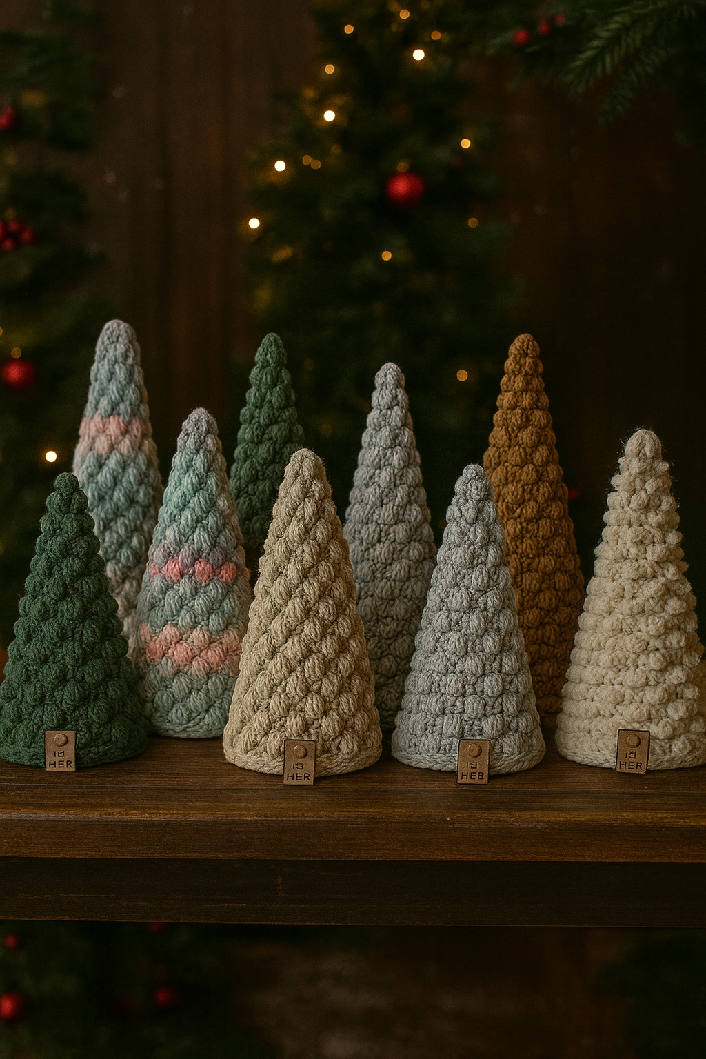Crocheted Christmas Trees