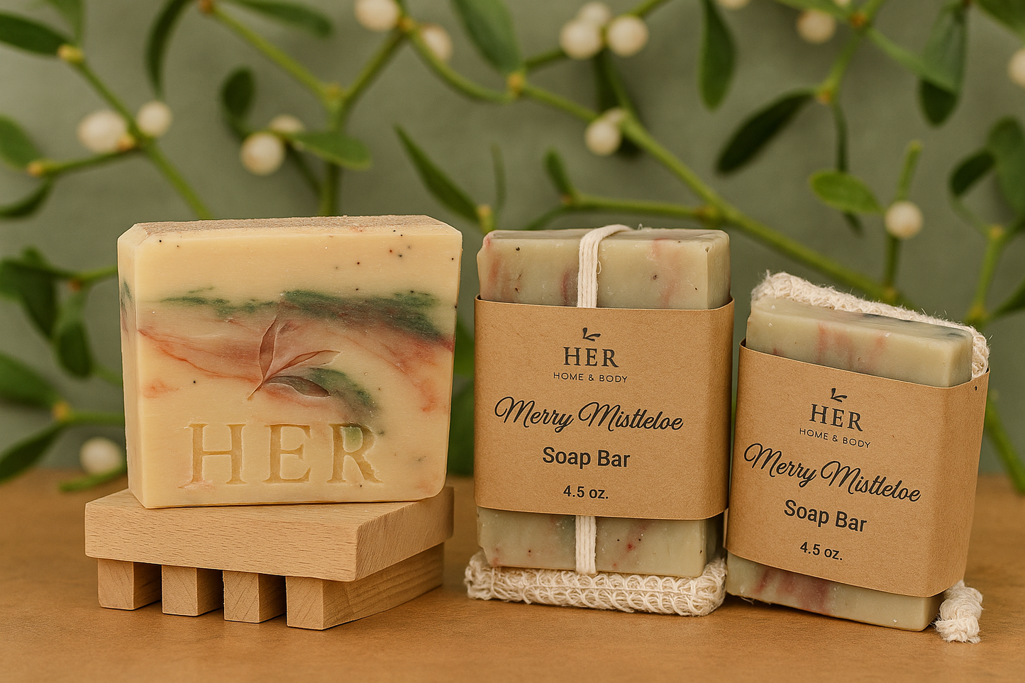 Merry Mistletoe Soap Bar