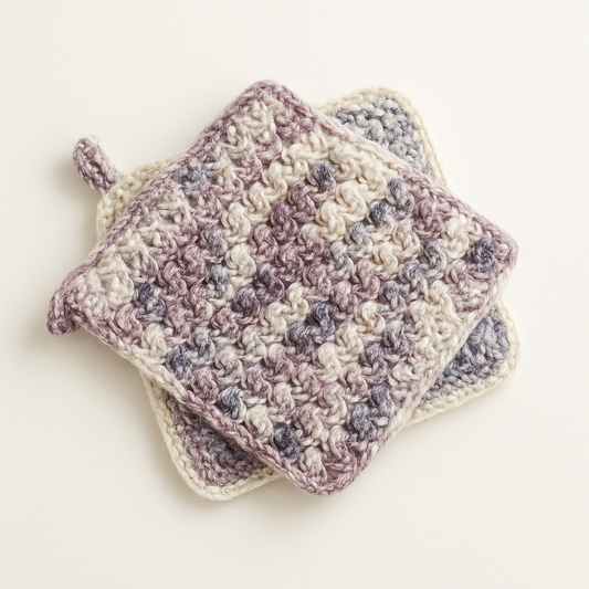 Handmade Crochet Pot Holder Set – 2 Piece