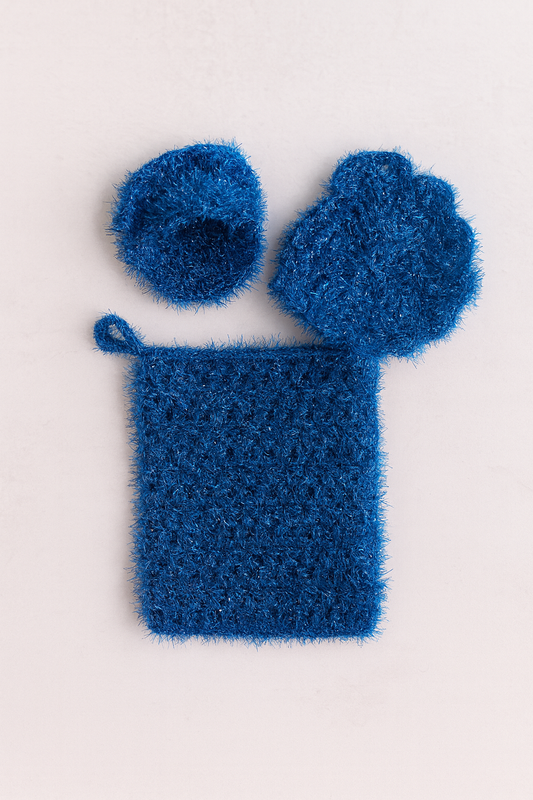 3-Piece Crochet Scrubby Set