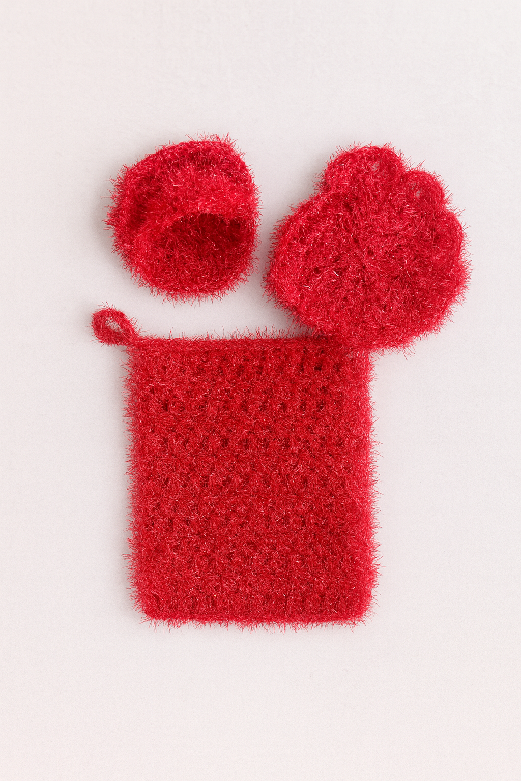 3-Piece Crochet Scrubby Set