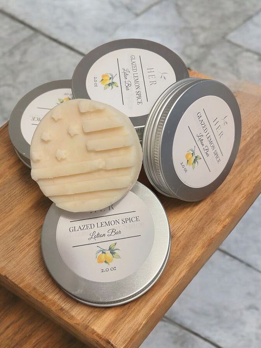 Glazed Lemon Spice Lotion Bar