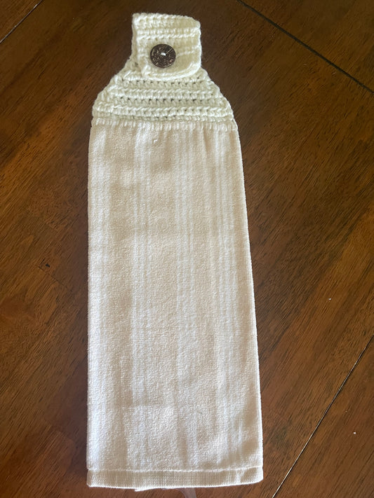 Classic Ivory Kitchen Towel Topper
