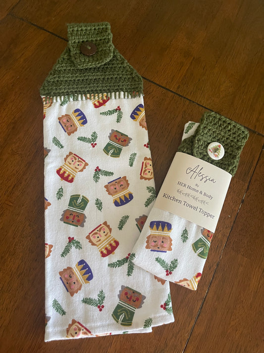 Nutcracker Holiday Kitchen Towel Topper