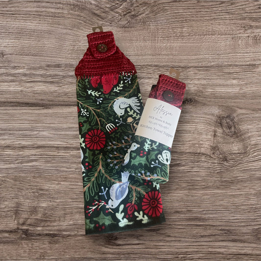 Peaceful Dove Holiday Kitchen Towel Topper