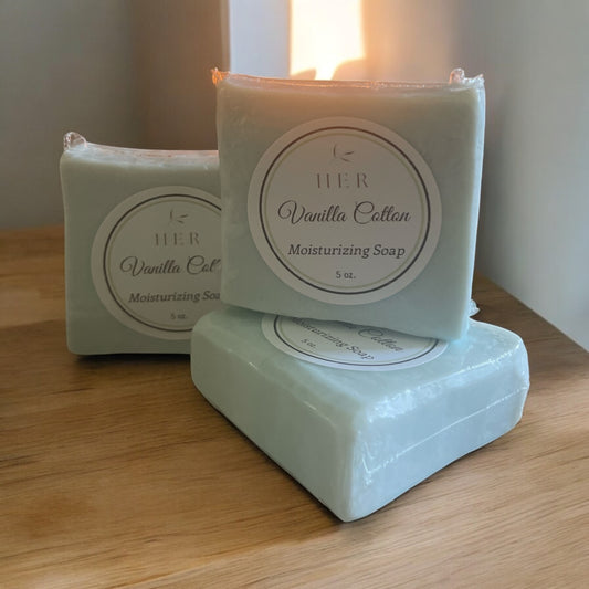 Vanilla Cotton Moisturizing Soap - 5 Oz.