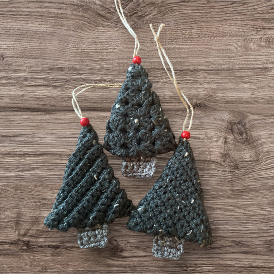Crocheted Christmas Tree Ornaments