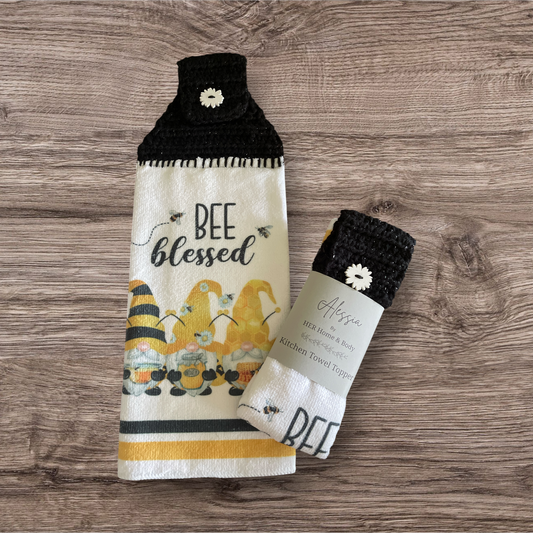 Bee Blessed Kitchen Towel Topper