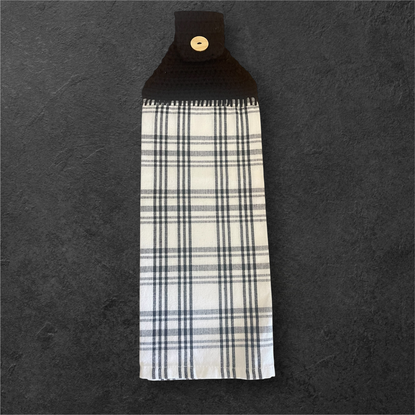 Rustic Plaid Hanging Towel