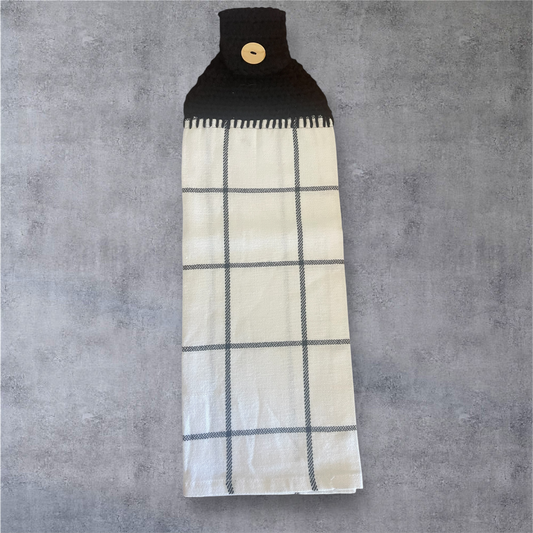 Farmhouse Grid Hanging Towel