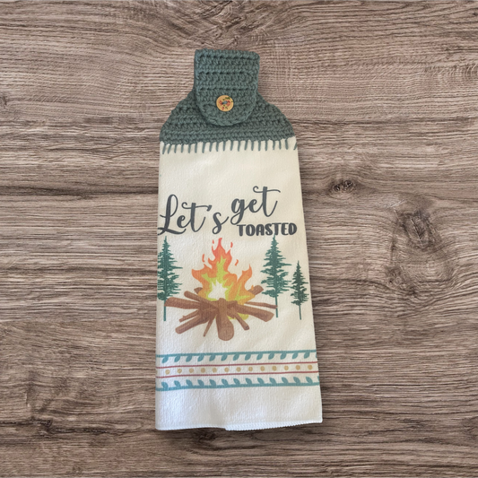 Let's Get Toasted Hanging Towel