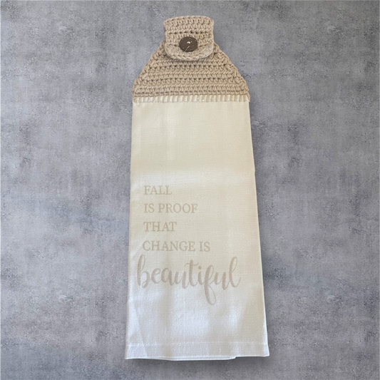 Fall Is Proof Hanging Towel