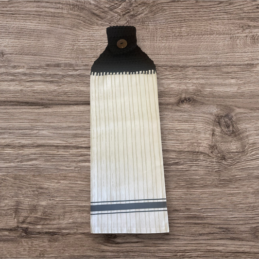 Farmhouse Stripe Hanging Towel