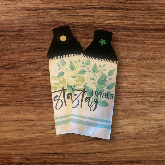 Stay Awhile Hanging Towel