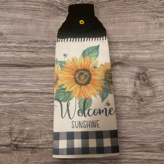 Welcome Sunshine Hanging Towel