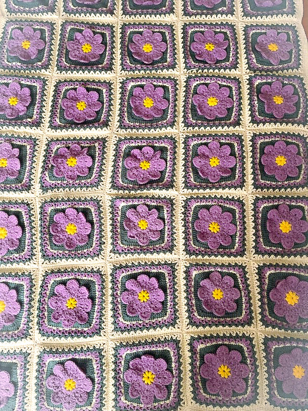 Purple Daisy Blanket