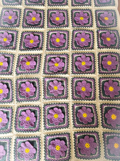 Purple Daisy Blanket