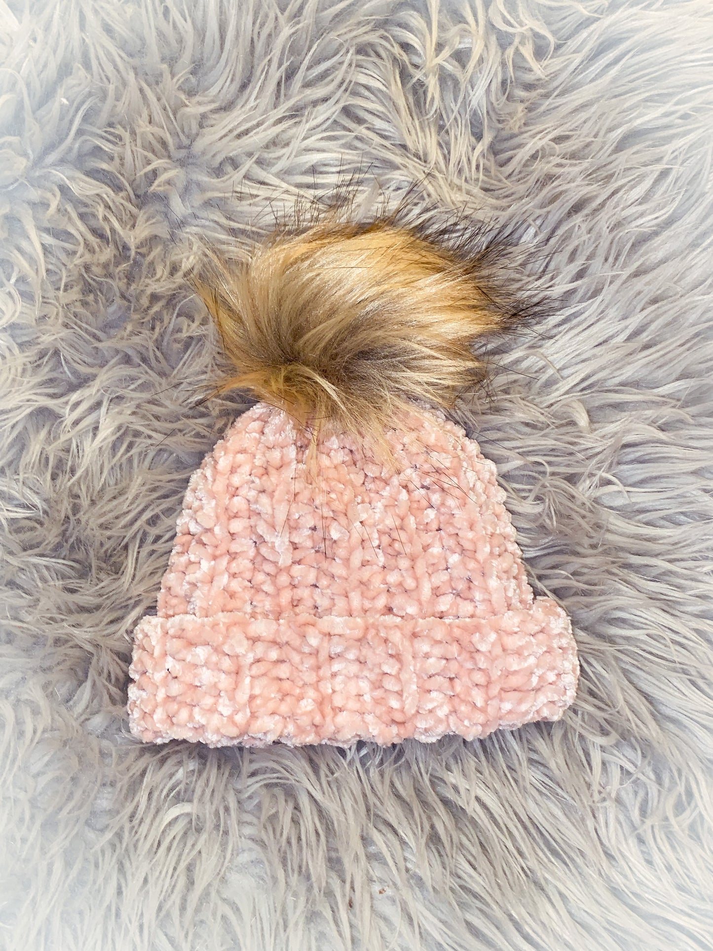 Soft Chenille Baby Hat