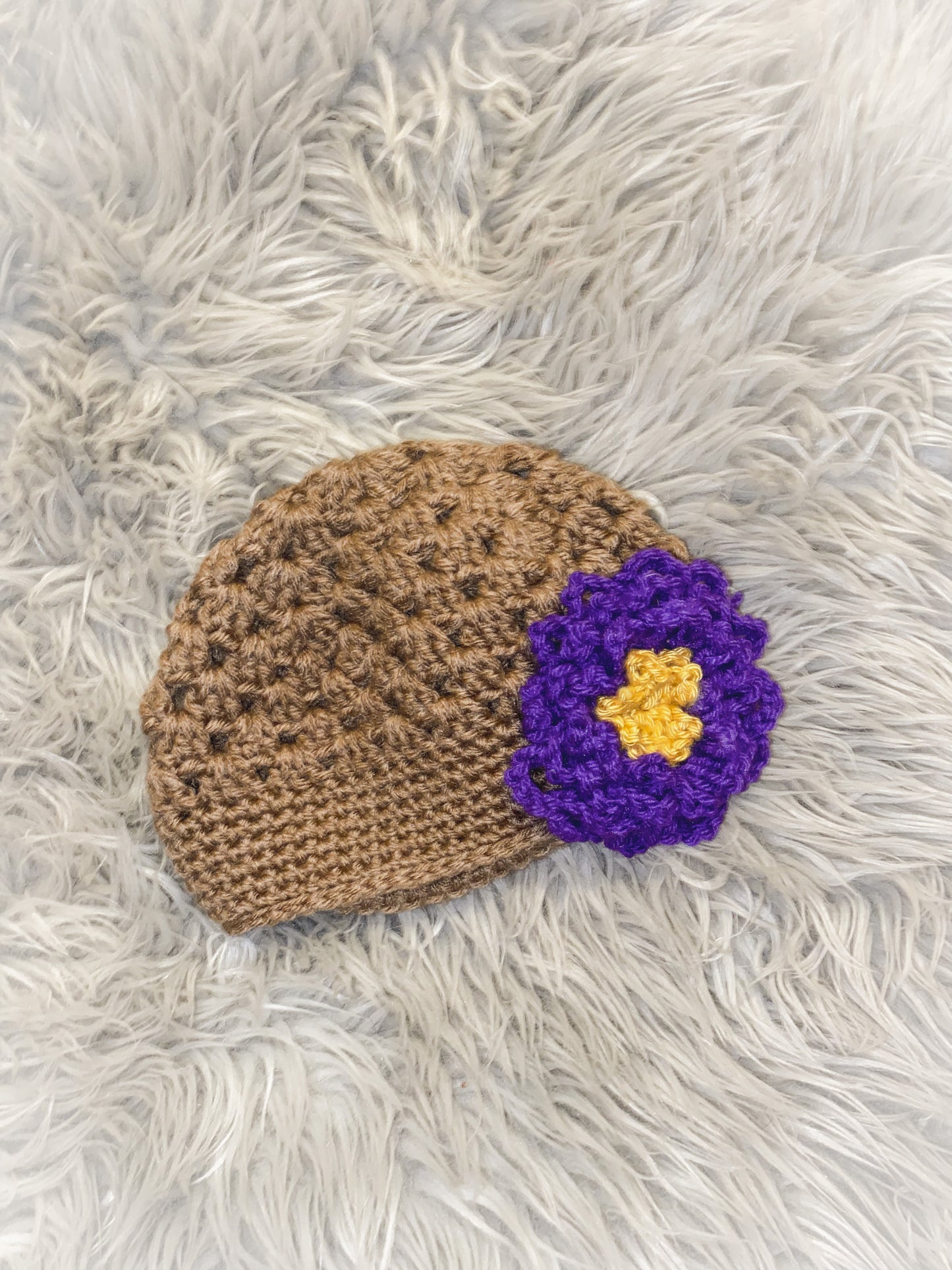 Purple Daisy Toddler Beanie